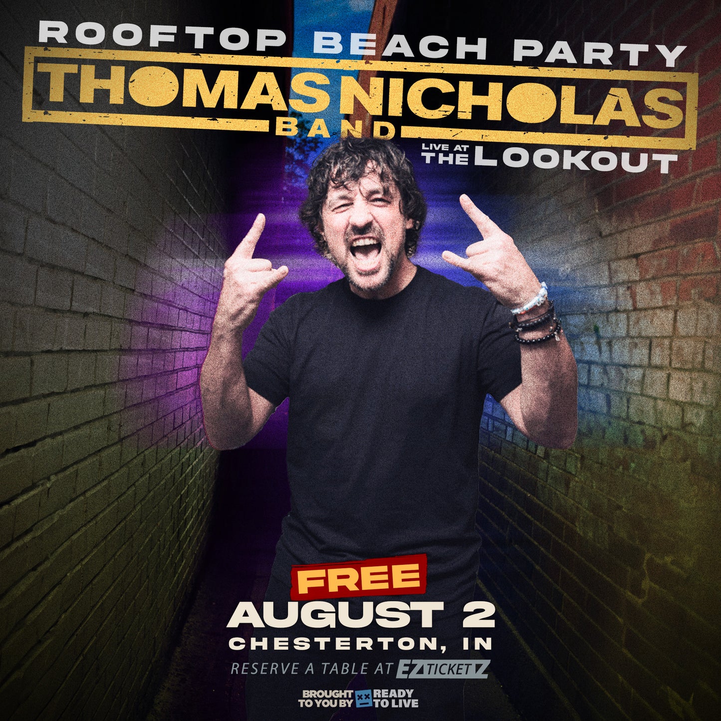 Thomas Nicholas - Rooftop beach party live at The Lookout
